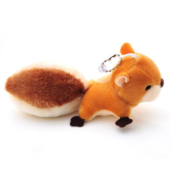 

manufacturer lifelike cute brown squirrels plush keychain stuffed animal key chain charm handbag bag purse gift