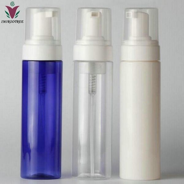 

12sets sterilized 200ml pet plastic dispenser foam pump bottle with foaming pump for cosmetic packaging