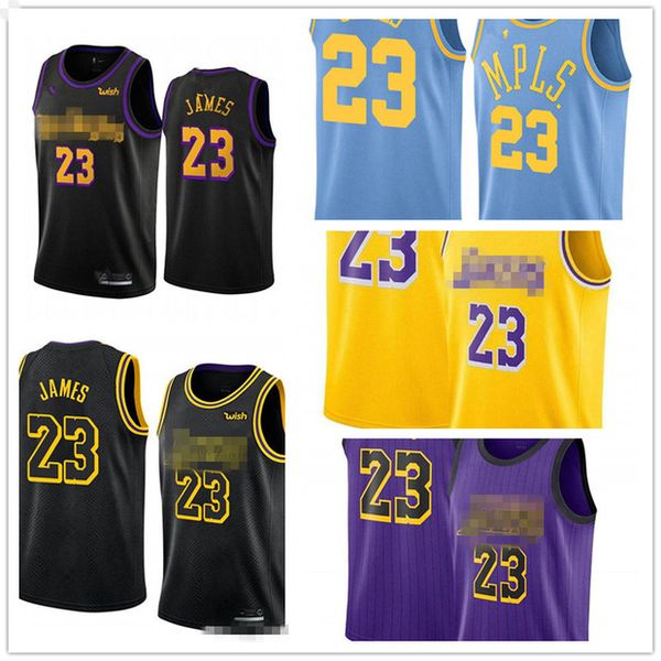 

lakers basketball jersey 23 james 2019/20 los angeles men lebron full series jersey iconversion 100% stitched icon edition, Black