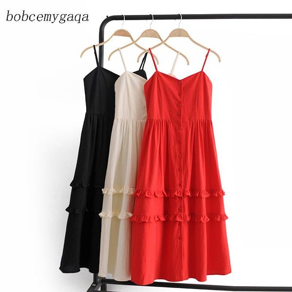 

casual dresses women summer beach dress spaghetti female ruffled long red backless holiday sleeveless vestidos, Black;gray