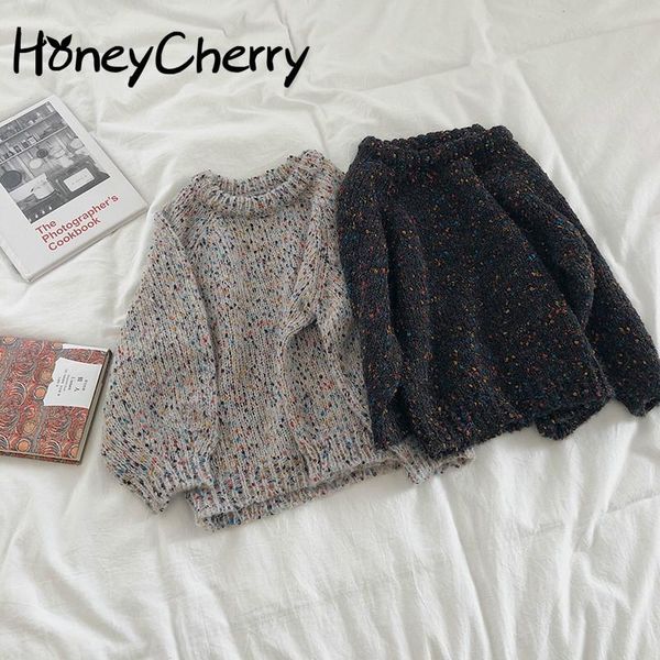 

2020 new style for autumn and winter colored dots fashion sweater toddler girl winter clothes toddler sweater, Blue