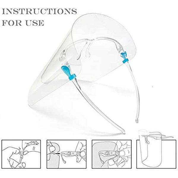 

factoryxl4ehouse dhl anti-oil 2020 hold most splash popular eye protection pvc shield face anti-fog protector reusable party mask k