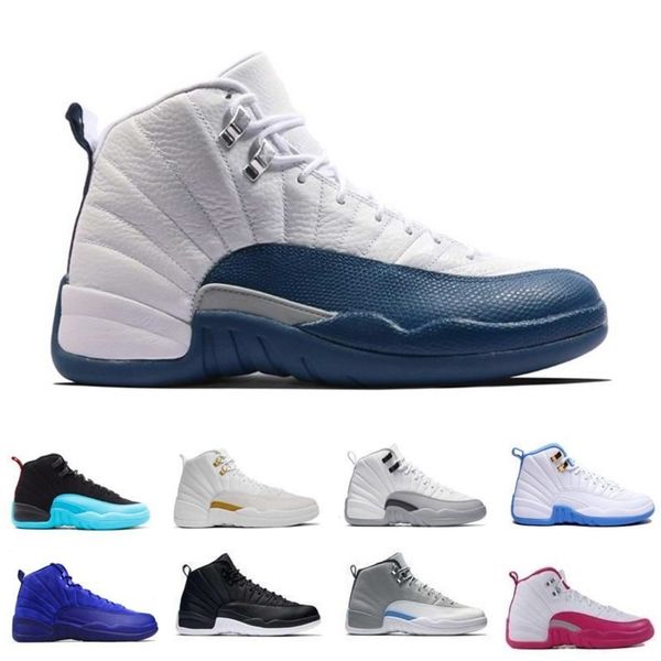 

12 12s outdoor shoes for men game royal triple air black gym red flu game g gamma blue the master mens sports sneakers size 8-13