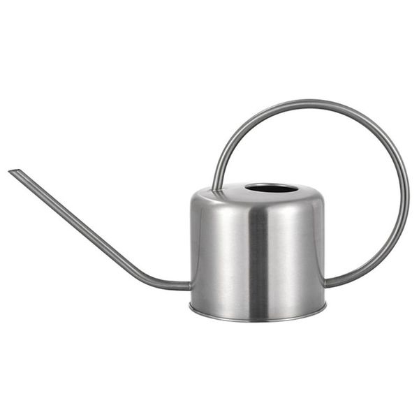 

water bottle practical garden outdoor watering can mini stainless steel kettle portable irrigation gardening handle 1300ml