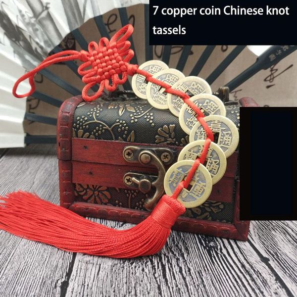 

12pc vintage tassel chinese knot tassels ancient coins decor tassel pendant diy chinese characteristics gift ornaments wholesale h jlliwr