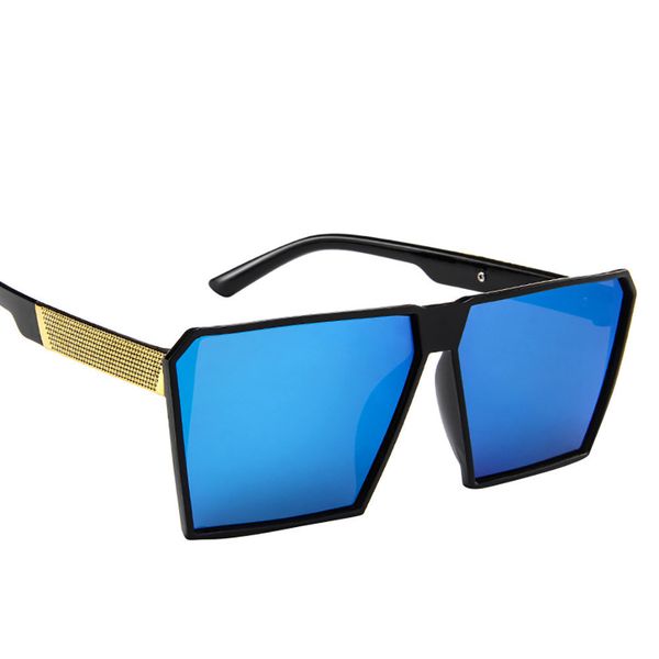 

oversized retro fashion square vintage women sun glasses man flat funny sunglasses okulary przeciws oneczne #3g