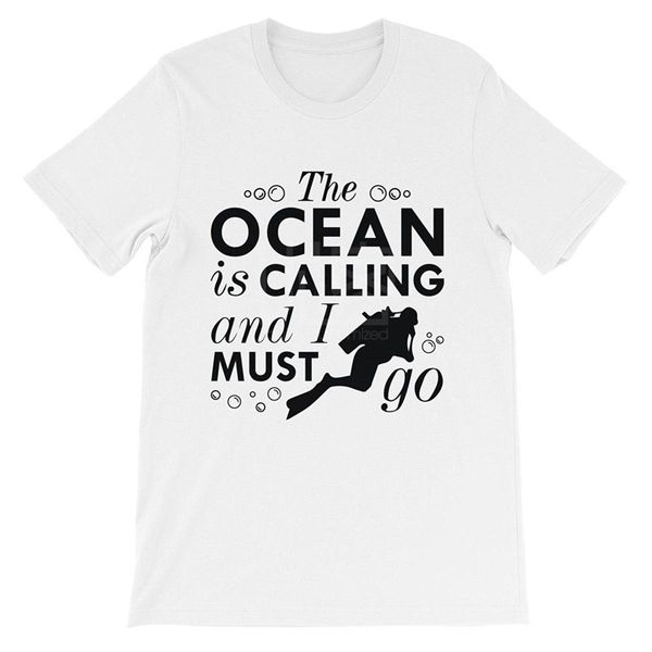 

the ocean is calling scuba diver t shirt, white find a shirt ... style natural cotton tee shirt sport hooded sweatshirt hoodie