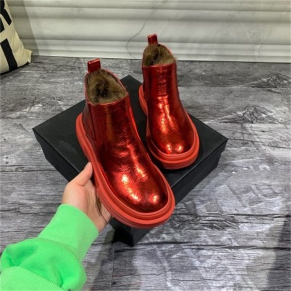 

female 2021 new cotton warm winter teddy shoes snow thick women's boots black silver red mujer 35-40 26ih