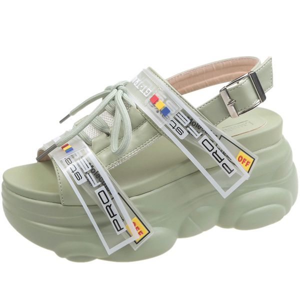 

newdiscvry cross tie style women's platform sandals 2020 summer fashion women comfortable sandals ladies footwears, Black