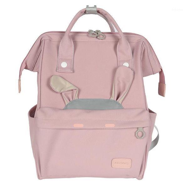 Школьные сумки 2021 маленький милый светящийся рюкзак студент длинные ручки книга уши нейлоновые сумки женщины Kawaii для девочек-подростков