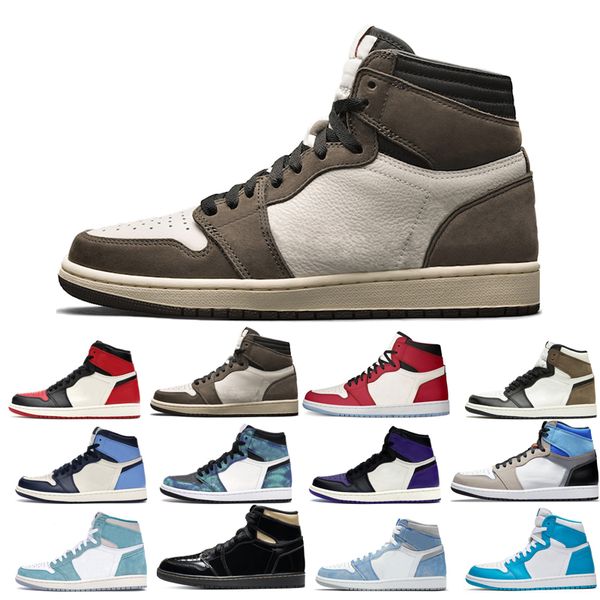 

2022 jumpman 1s basketball shoes men's turbo green dark mocha tie dye court purple bred toe cactus jack chicago obsidian good fit