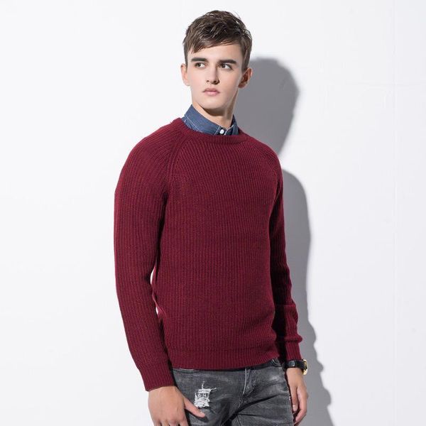 

2020 men's sweater men's pure color british fashion knit pullovers sweater to keep warm for the cold fashion style knitted1, White;black