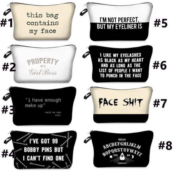 

this bag letters printed makeup bags travel large capacity washing bag portable business trip multi-functional packing cosmetic bag gg12601, Black