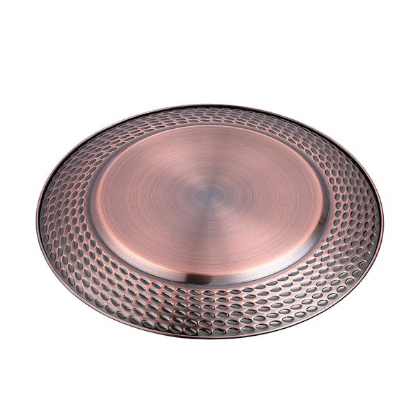 

28cm stainless steel plates lace dishes reusable fruits tray display kitchen tool tableware 11 4hf uu