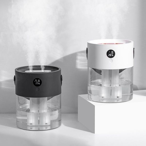

high capacity portable aroma diffuser wirelessair humidifier, 2l usb desk atomizer diffuser with night light