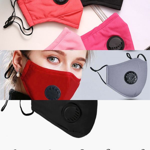 

factoryk7kvreusable pm2.5 valve haze anti dust breath cotton mouth masks with activated carbon filter r w9f2