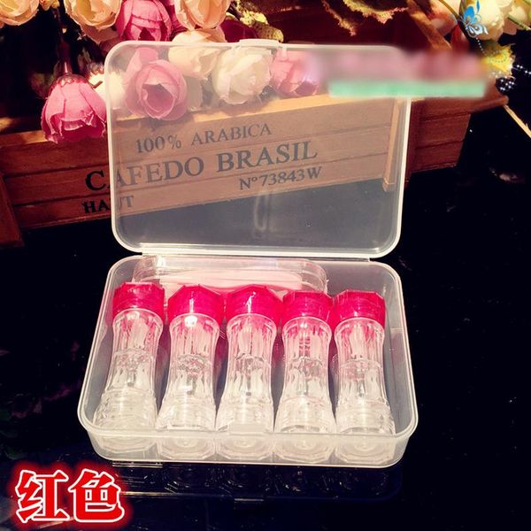 

5pairs double headed hard contact lens case travel kit contact lenses box container for contact lens spectacle cases swy qylwms lottery2010, White;black