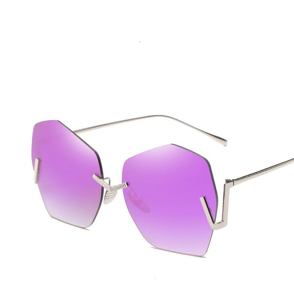 

2021 new fashion rimless sunglasses women luxury eyeglasses vintage ladie sun glasses shades eyewear oculos goggles 66389j yxlj, White;black