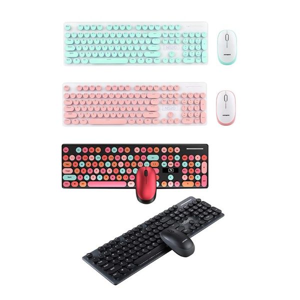 

wireless keyboard and mouse set silent deskcomputer lapkeypad business office home mute mice keyboard