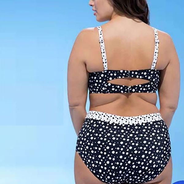 

#h40 women's swimming suit plus size set print striped split swimsuit beachwear push up swimwear high waist bikini, White;black