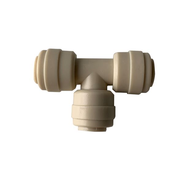 

1 pieces 1/4'' quick push three way tube connectors for water sprayer misting system garden water fog nozzle seat