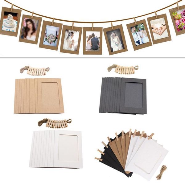

frames diy po frame wall decoration for wedding wooden clip paper picture holder shower birthday party booth props 10pcs1