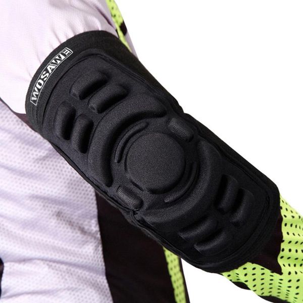 

wosawe упругие gym спорт лыжи велосипед баскетбол arm sleeve колено поддержки колодки elbow protector guard аксессуары безопасность спорт, Black;gray