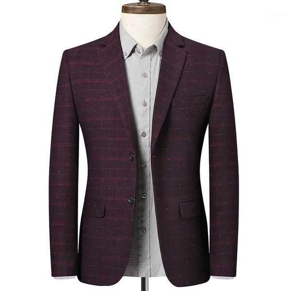 

2020 new products men's fashionable men's formal wear casual business plaid solid color suit boutique plaid wedding dress1, White;black