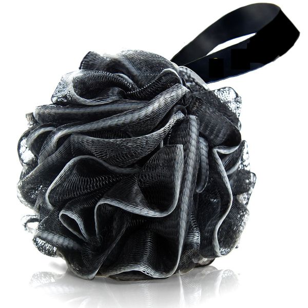 Bambu Charcoal Banheiro Bolha Bola Banho Flor Spa Banho Baio Esponja Duche Mesh Pouf Body Scrubber Bola