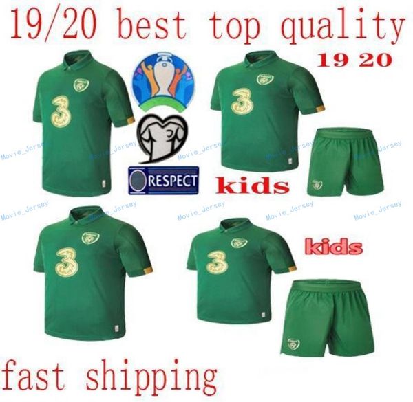 

new kids kit 20 21 ireland soccer jersey keane mcclean brady coleman clark hendrick irish national team 2020 2021 football shirt, Black;yellow