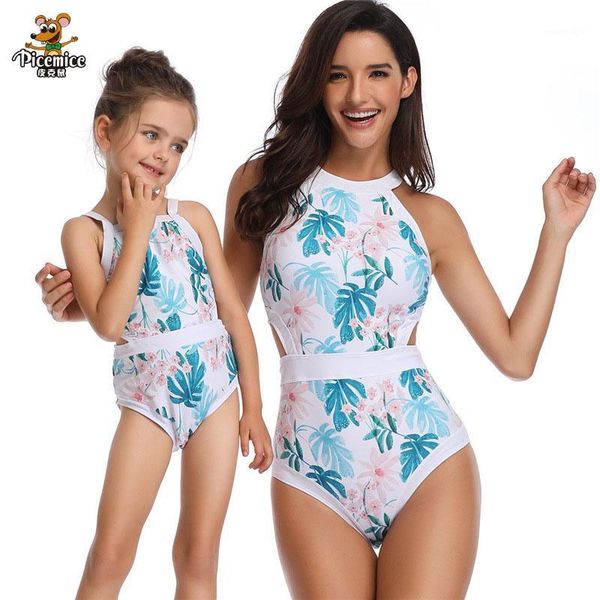 

family matching outfits mommy and me swimsuits stripe swimwear sets beach mom daughter bikini clothes look outfits1, Blue