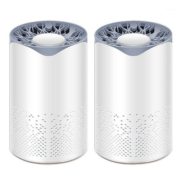 

2pc air purifier portable automatic circulation disinfection air purifier uv disinfection negative ion car1