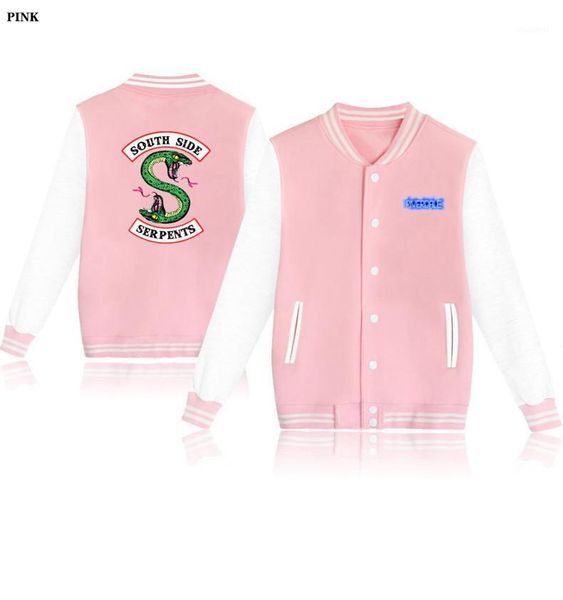 

harajuku fashion 2019 spring hoodies women tumblr sweatshirt south side serpents hooded zip-up jacket 4xl1, Black