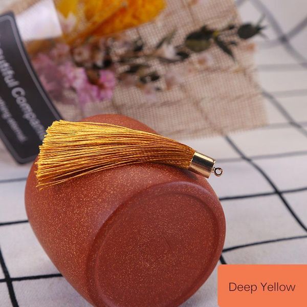 

20pcs 6cm metal caps small tassel fringe pendant diy crafts earring jewelry curtain car hang tassel trim gift box decor material h bbytud