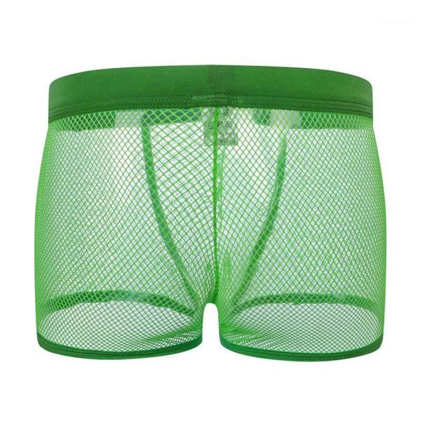 

gym clothing summer men underwear man boxer ice silk breathable ventilate sports sheer slim fit training shorts1, White;black