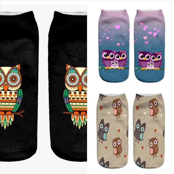 

dzitc wholesalehigh combed cotton dress owl gogh retro knee sanzettilot sock heart oil painting men socks cool casual colorful funny, Black