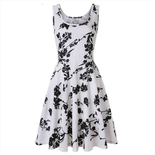 

dresses for women summer beach scoop neck sleeveless soft striped a-line sundress beach dress vestidos de mujer casual, Black;gray