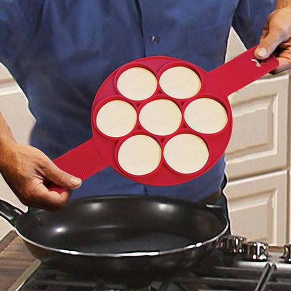 

pancake maker nonstick cooking tool round heart pancake maker egg cooker pan eggs mold kitchen baking acc jllxaq