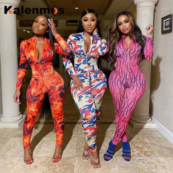 

rompers jumpsuit women spring zipper long sleeve v-neck perpective bodycon tracksuit work wear streetwear slim sweatwear1, Black;white