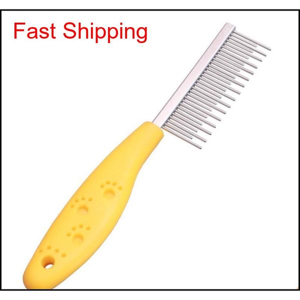 

stainless steel pet dog comb for dogs cats hair removal single row straight comb puppy hair grooming to qylpdb toys2010