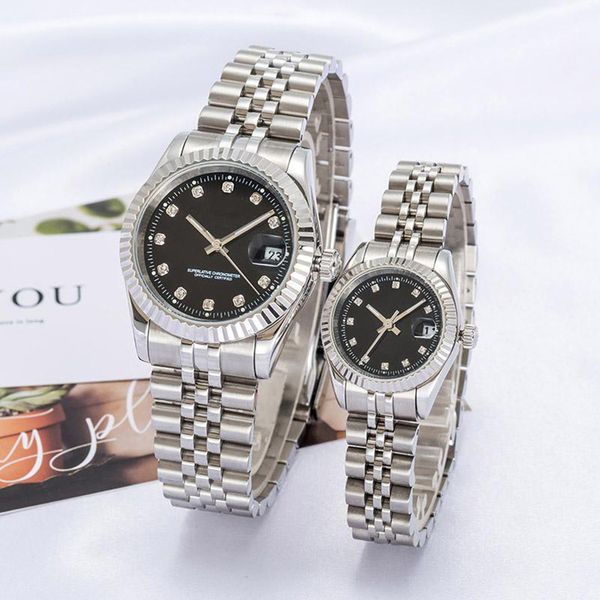 

designer watch men's automatic gold watch ladies dress full stainless steel sapphire waterproof luminous couple style classic watch, Slivery;brown