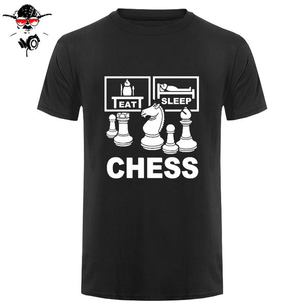 

лето eat sleep шахматный repeat t shirt мужчины с коротким рукавом мода born воспроизведение шахматный футболки o-образным вырезом с капюшон