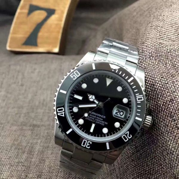 

automatic mechanical black blue green water ghost series men's luminous waterproof watch ing