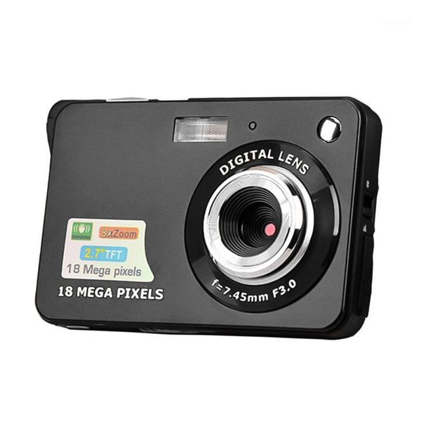 

digital camera mini pocket camera 18mp 2.7 inch tft lcd screen 8x zoom smile capture anti-shake with battery1
