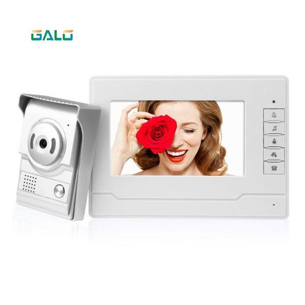 

video door phones 7 inch doorbell monitor intercom with 1200tvl outdoor camera ip65 phone system