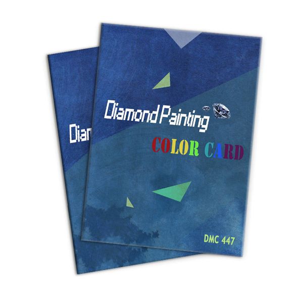 5D Diamond Painting Full Range 447 DMC Diamond Color Card 100% Handmade Cross Stitch Color Identification Card 201112