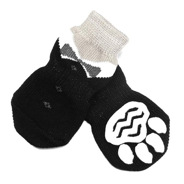 

anti-slip knit socks for pets with traction soles pet shoes boots for indoor wear slip on paw protectors for small med bbyipu