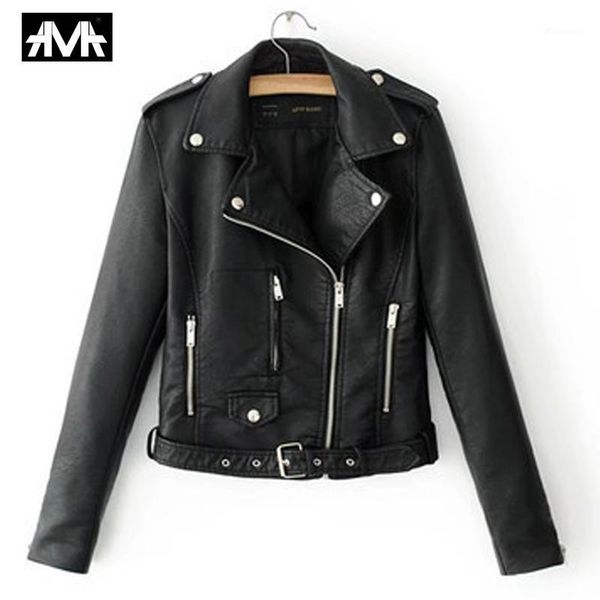 

autumn women black slim cool lady pu leather jackets 2019 sweet female zipper faux femme outwear coat plus size short jackets1