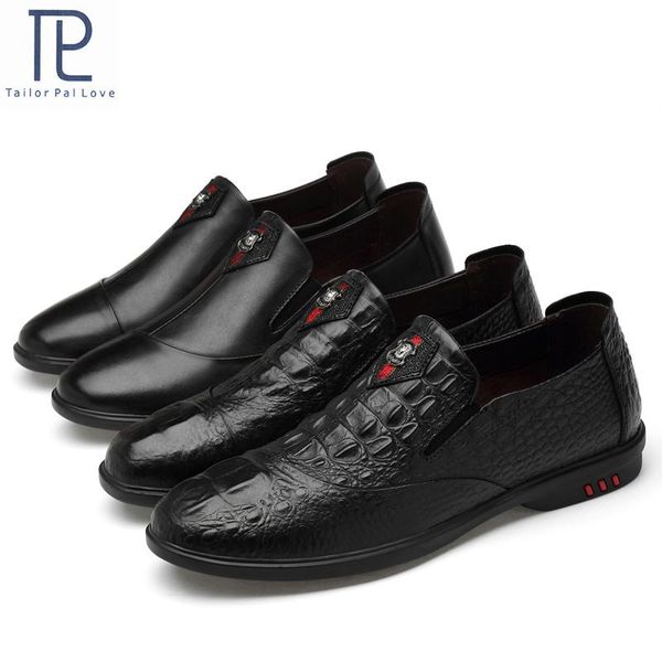 

leather men casual shoes brand mens loafers moccasins black driving shoes slip on breathable plus size 36-46