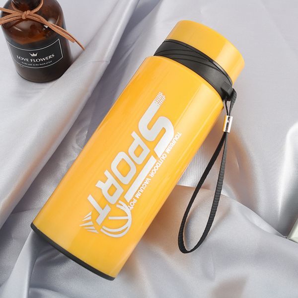 

plastic shell glass cup outdoors portable sport tumblers advertisement gift water bottle pure color heat resistant selling 6txa j1
